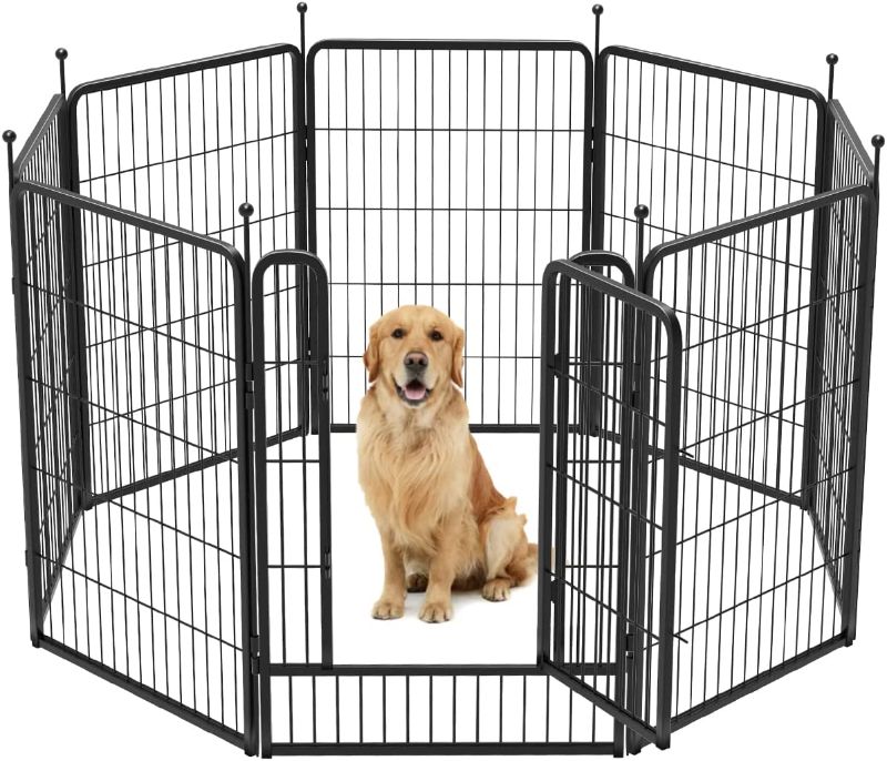 Photo 1 of **** NEW ****
FXW Dog Playpen Outdoor, 8/16/24/32 Panels Dog Pen 24"/32"/40"/50" Height Dog Fence Exercise Pen with Doors for Large/Medium/Small Dogs, Pet Puppy Playpen for RV, Camping, Yard
