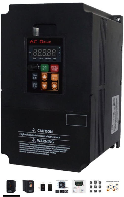 Photo 1 of LAPOND High Performance VFD Inverter VFD Drive 4KW 220V 5HP 17A,Variable Frequency Drive for Motor Speed Control,(4KW)