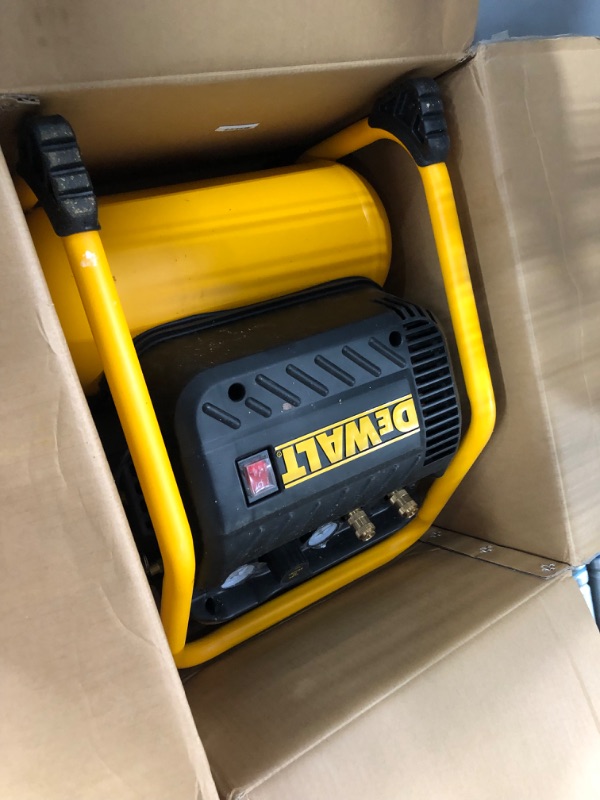 Photo 2 of **used**
DEWALT Air Compressor for Trim, 200-PSI Max, Quiet Operation (DWFP55130)