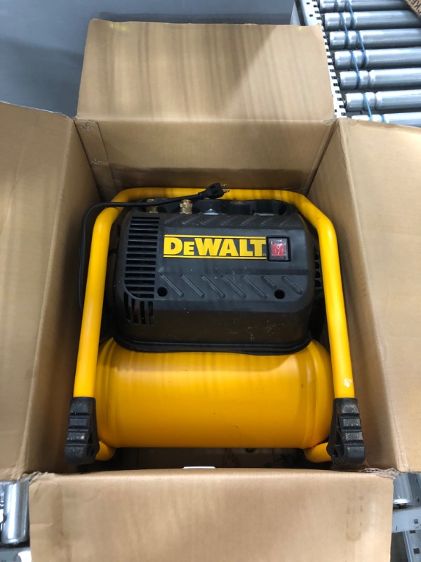 Photo 3 of **used**
DEWALT Air Compressor for Trim, 200-PSI Max, Quiet Operation (DWFP55130)