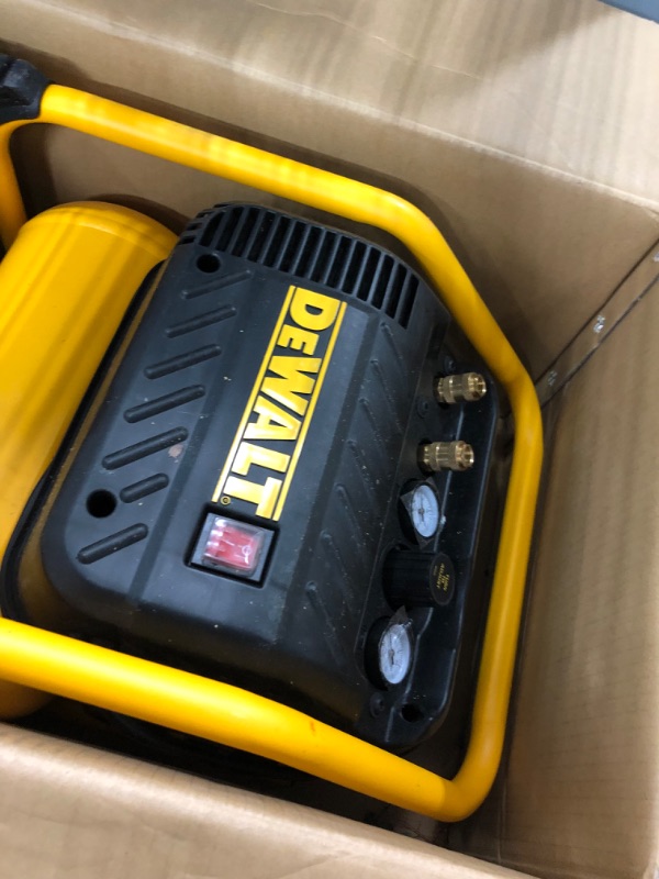 Photo 4 of **used**
DEWALT Air Compressor for Trim, 200-PSI Max, Quiet Operation (DWFP55130)