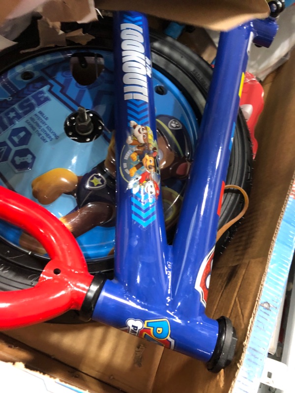 Photo 4 of **USED**
Nickelodeon Paw Patrol Kids Bike, 12-16-Inch Wheels, Toddlers to Kids ages 3 Years and Up, Training Wheel Options, Steel Frame, Multiple Colors Paw Patrol Bike 16-inch Wheels Blue