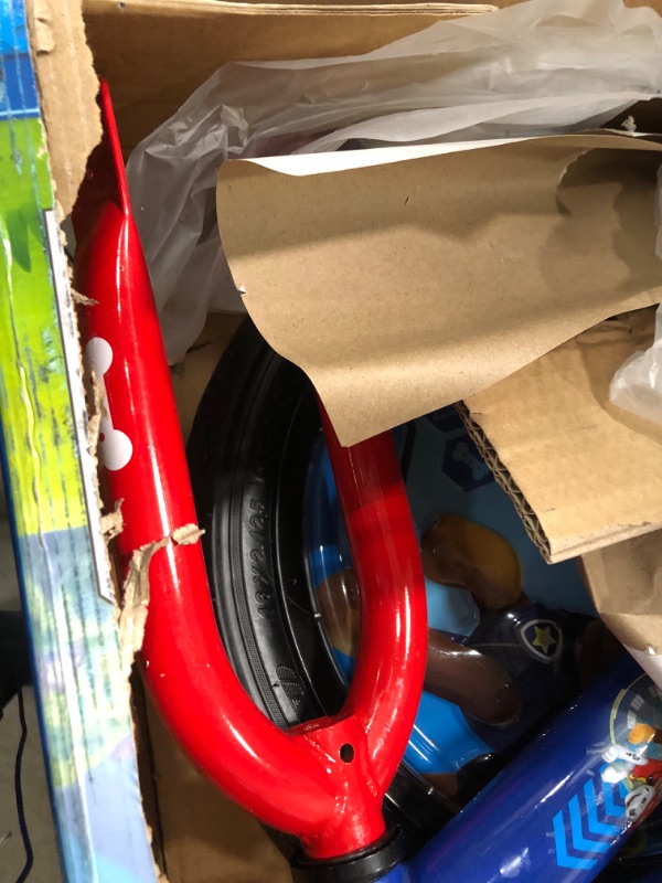 Photo 3 of **USED**
Nickelodeon Paw Patrol Kids Bike, 12-16-Inch Wheels, Toddlers to Kids ages 3 Years and Up, Training Wheel Options, Steel Frame, Multiple Colors Paw Patrol Bike 16-inch Wheels Blue