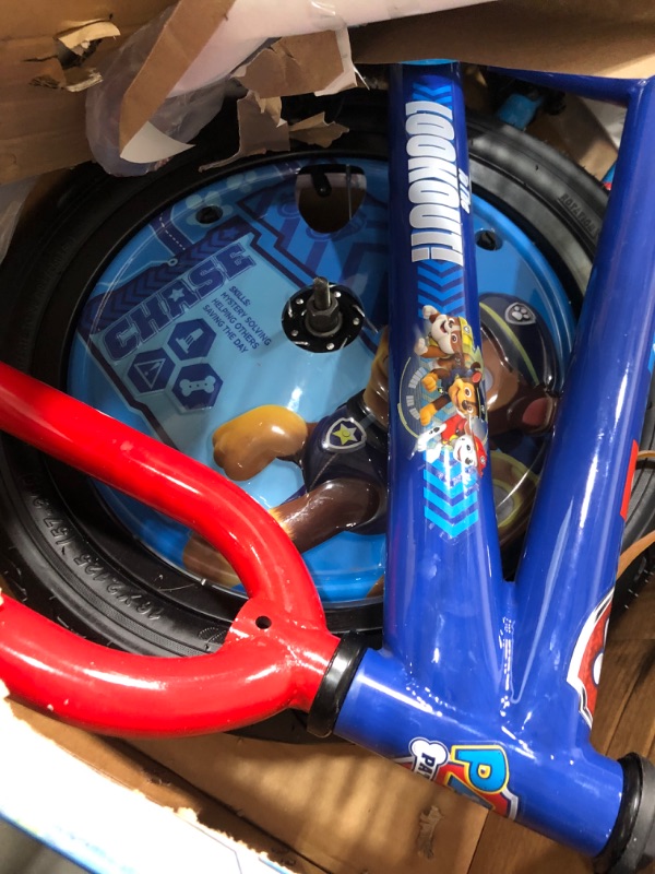 Photo 5 of **USED**
Nickelodeon Paw Patrol Kids Bike, 12-16-Inch Wheels, Toddlers to Kids ages 3 Years and Up, Training Wheel Options, Steel Frame, Multiple Colors Paw Patrol Bike 16-inch Wheels Blue