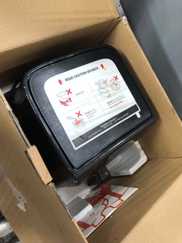 Photo 1 of **USED, NEEDS CLEANING**
COSORI Pro Smart Air Fryer 5.8QT 11-in-1 Cooking Presets (800+ Online Recipes) , APP and Touch Screen Control, Works with Alexa & Google Assistant, Dishwasher-Safe Square Basket Pro Black
