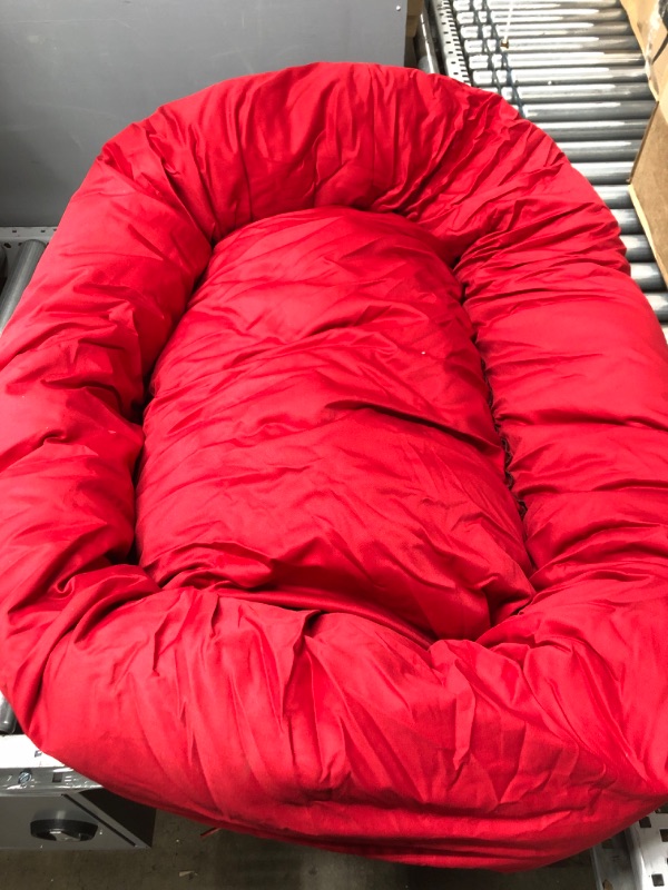 Photo 1 of 40 inch Red Bagel Dog Bed By Majestic Pet Products Red 40 in
