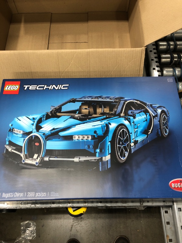 Photo 2 of LEGO Technic Bugatti Chiron 42083 Race Car Building Kit and Engineering Toy, Adult Collectible Sports Car with Scale Model Engine (3599 Pieces)