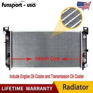 Photo 1 of 2370 34'' Radiator for For Chevy Silverado 1500 2500 Suburban Tahoe 4.8 5.3 6.0L
