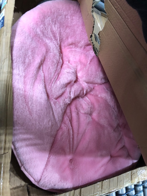 Photo 1 of **opened**
Urban Shop Faux Fur Saucer Chair, Light Pink