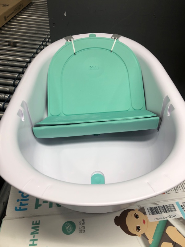 Photo 2 of 4-in-1 Grow-with-Me Bath Tub by Frida Baby Transforms Infant Bathtub to Toddler Bath Seat with Backrest for Assisted Sitting in Tub