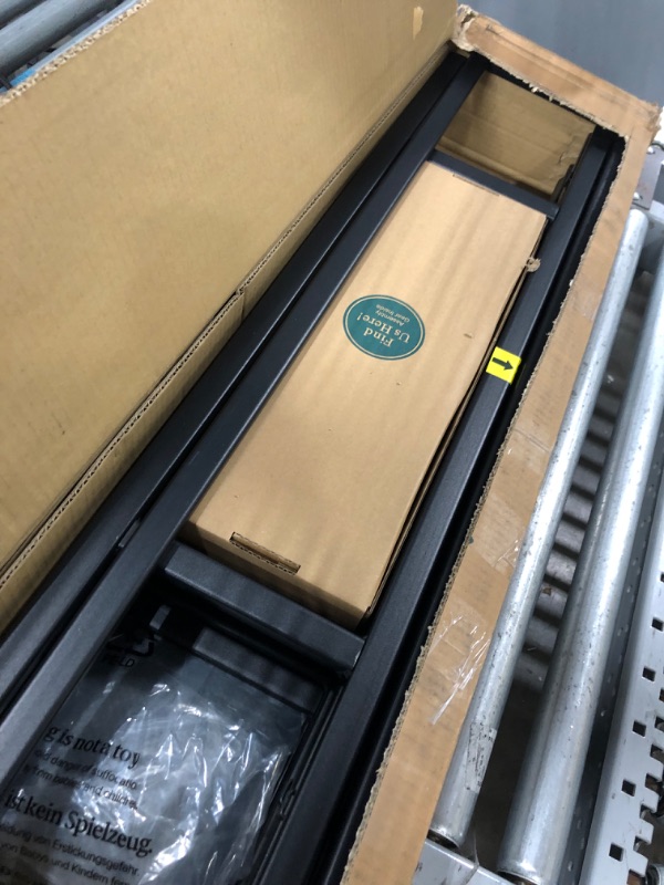 Photo 5 of **opened**
twin 38in x 75in 
ZINUS 9 Inch Metal Smart Box Spring with Quick Assembly / Mattress Foundation / Strong Metal Frame / Easy Assembly, Twin Twin Quick Assembly