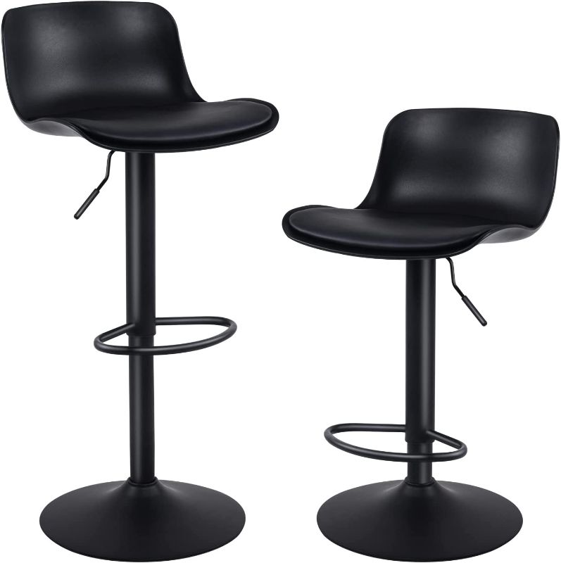 Photo 1 of **parts only, incomplete**
YOUNIKE Modern Design Bar Stools Set of 2,with Adjustable Height and 360°Swivel, Ergonomic Streamlined Polypropylene High Bar stools for Bar Counter, Home and Kitchen Island-Black
