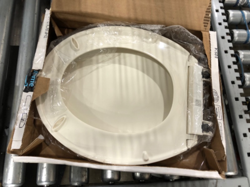 Photo 3 of **opened**
Kohler K-4775-96 Brevia with Quick-Release Hinges Round-front Toilet Seat in Biscuit Biscuit Round Seatwith