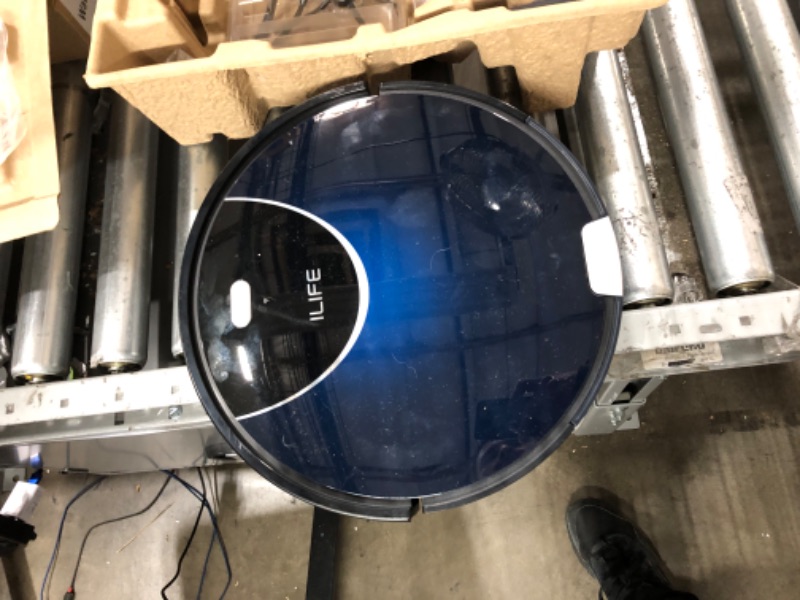 Photo 4 of **USED**
ILIFE V80 Max Mopping Robot Vacuum and Mop Combo - 2000Pa Suction Wi-Fi Automatic Vacuum Cleaner Robot Works with Alexa - 750ml Dustbin Robotic Vacuum Cleaner for Pet Hair Hardwood Floors Carpet