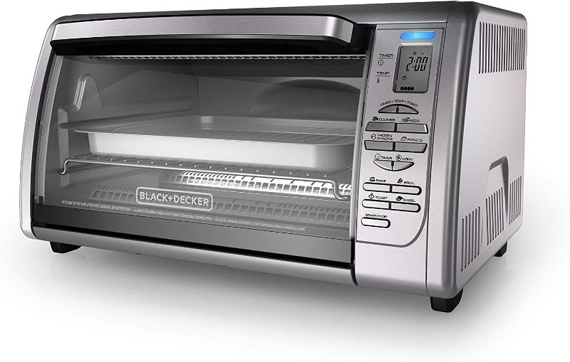 Photo 1 of BLACK+DECKER 02648008504 Countertop Convection Toaster Oven, Silver, CTO6335S
