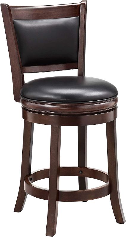 Photo 1 of Ball & Cast Swivel Counter Height Barstool 24 Inch Seat Height Cappuccino Set of 1
