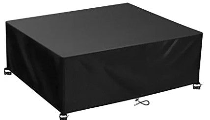 Photo 1 of MINGYU Cover for Garden Furniture, Rectangular for Garden Table Furniture Set, Premium Cover Tarpaulin Made of 420D Polyester Oxford Fabric, Waterproof and Winter-Proof 6FT
