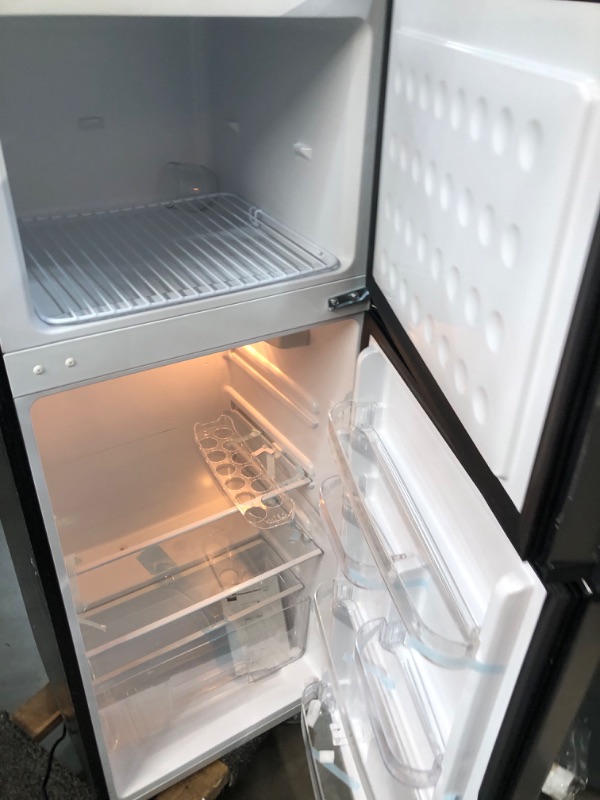 Photo 4 of ***PARTS ONLY*** RCA RFR725 2 Door Apartment Size Refrigerator with Freezer, Stainless
