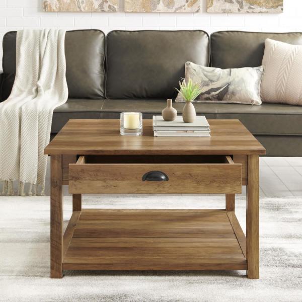 Photo 1 of AF30CYSQCTRO 30" Square Country Coffee Table in Reclaimed
