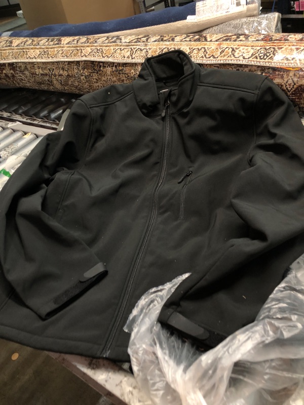 Photo 2 of Amazon Essentials Men's Water-Resistant Softshell Jacket XX-Large Black