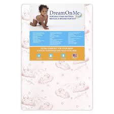 Photo 1 of Dream On Me Baby Trend Nursery Center Foam Mattress with Square Corner, Cloud Pink, 3"
