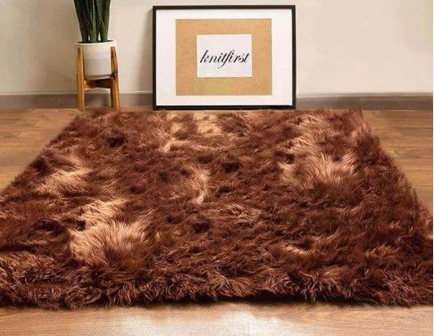 Photo 1 of **2X3** Fluffy Rugs , Faux Fur Sheepskin Area Rug
