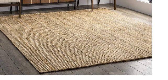 Photo 1 of 
Roll over image to zoom in








nuLOOM Rigo Hand Woven Farmhouse Jute Area Rug, 4' x 9', Natural