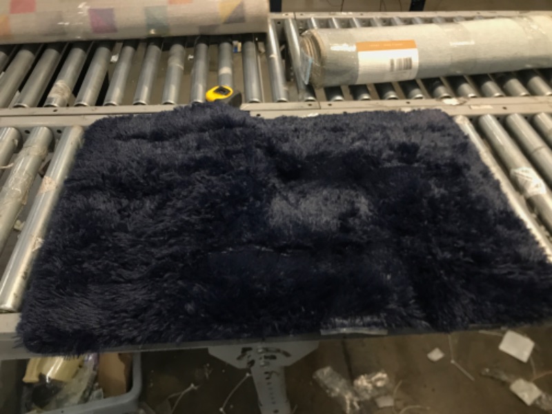 Photo 1 of 2X3 BLUE SHAG MAT