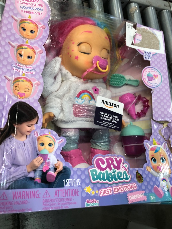 Photo 2 of Cry Babies First Emotions Dreamy Interactive Baby Doll with 65+ Emotions and Baby Sounds, Girls & Kids Age 3+, Multi