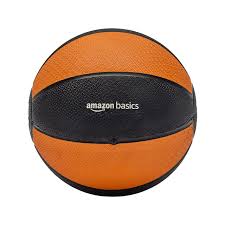 Photo 1 of Amazon Basics Workout Fitness Exercise Weighted Medicine Ball - 12 Pounds, Orange/Black 