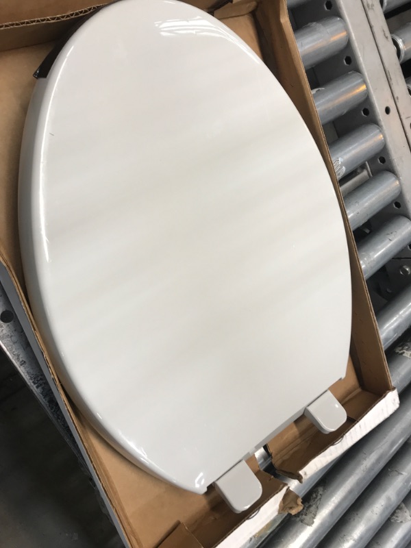 Photo 3 of **MISSING HARDWARE**MINOR DAMAGE** Kohler Reveal Quiet Close Elongated Toilet Seat with Grip Tight Bumpers
