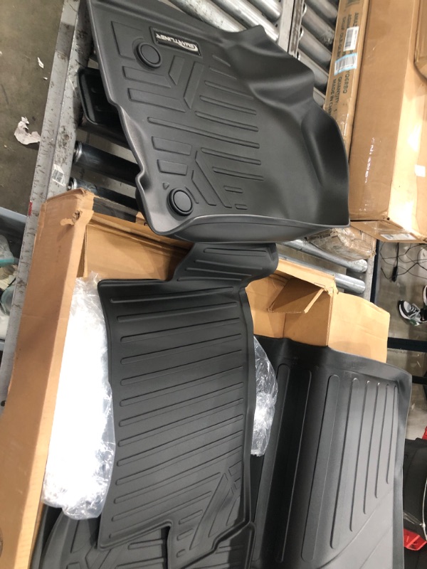 Photo 3 of SMARTLINER 3 Row Floor Mats & Cargo Liner Behind 3rd Row Set Compatible with 2021-2023 Suburban/Yukon XL w/ 2nd Row Bench Seat