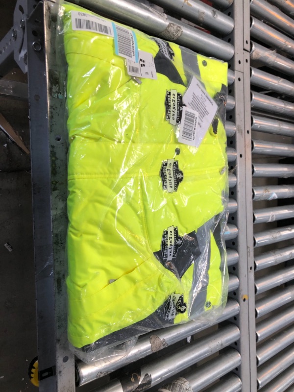 Photo 2 of Ergodyne GloWear 8928 Class E Hi-Vis Insulated Bibs, Lime, XL