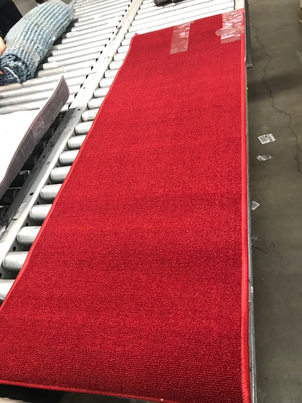 Photo 1 of 20IN X 59IN RED RUG RUNNER 