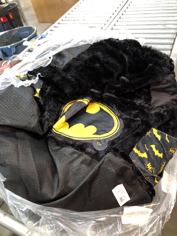 Photo 1 of Batman Cozee Fluffy Chair by Delta Children, Kid Size (for Kids Up to 10 Years Old) , 27x23x27 Inch (Pack of 1)