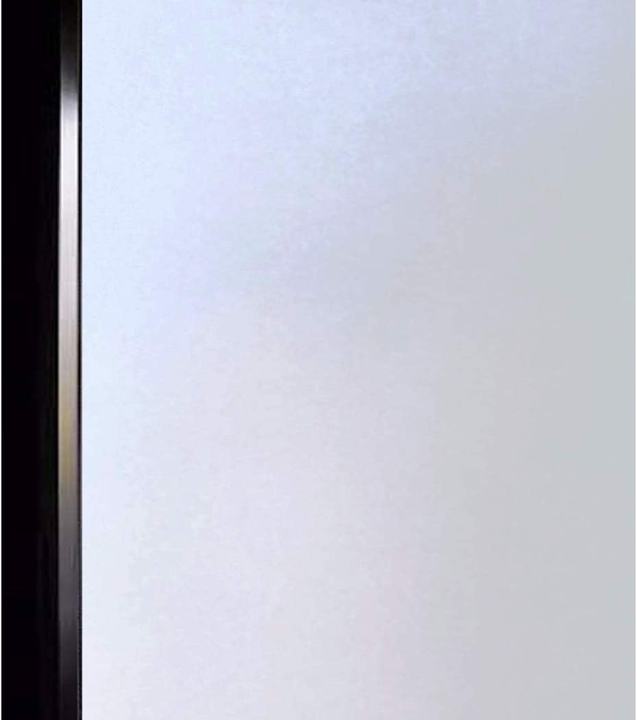 Photo 1 of DUOFIRE Privacy Window Film Frosted Glass Film Matte White Static Cling Glass Film No Glue Anti-UV Window Sticker Non Adhesive for Privacy Office Meeting Room Bathroom Living Room DS001W 23.6x78.7in
