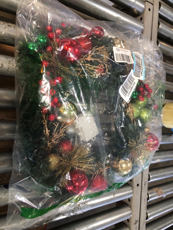 Photo 1 of 17inch Christmas wreath with ornaments 