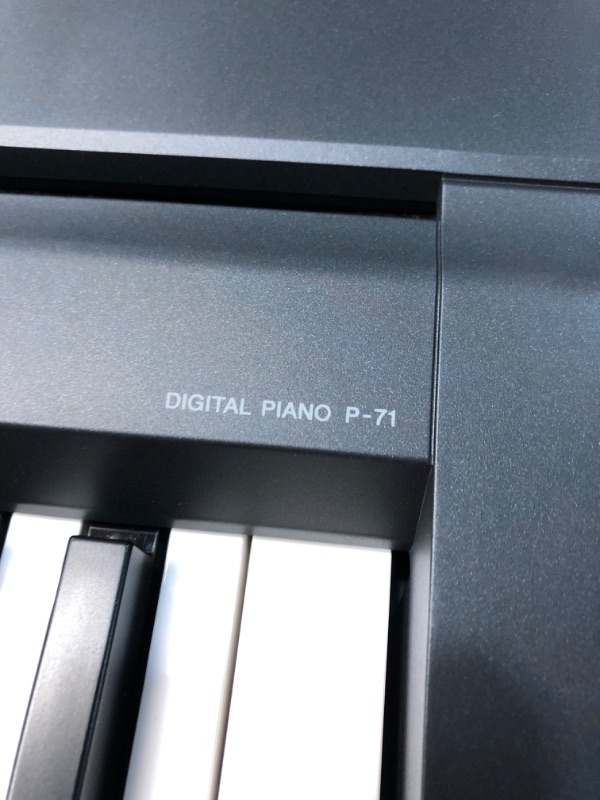 Photo 5 of YAMAHA P71 88-Key Weighted Action Digital Piano with Sustain Pedal and Power Supply 
