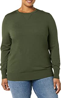 Photo 1 of SIZE M-Daily Ritual Women's Fine Gauge Stretch Crewneck Pullover Sweater