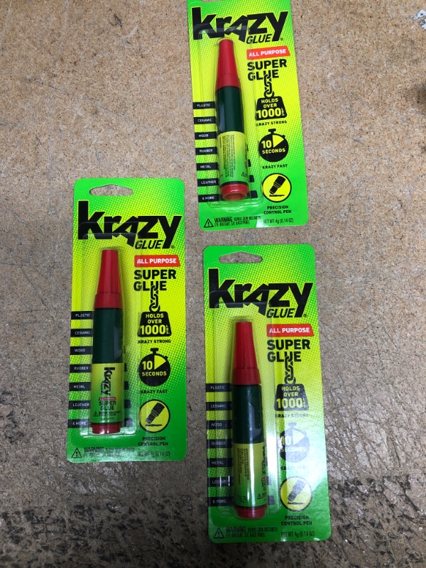 Photo 2 of 3PK-Krazy Glue,Squeeze Applicator,4g
