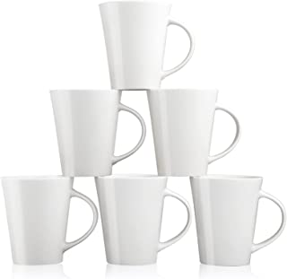 Photo 1 of AceElite White Coffee Mugs Set of 6, 12 Ounce Ceramic Coffee Mug, Durable Coffee Mug with Handle for Cappuccino, Espresso, Coffee, Milk, Chocolate and Cocoa
