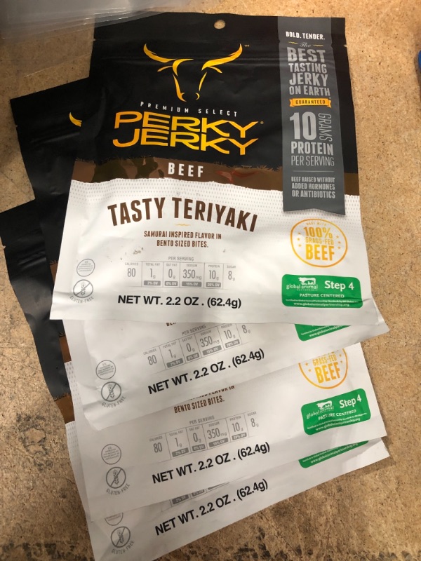 Photo 2 of 4PK- BEST BUY SEP 2022-BEEF JERKY, TERI, BLK LABEL, 2.2 OZ,