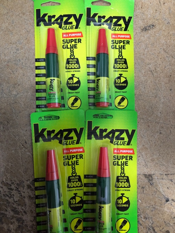 Photo 2 of 4PK-Krazy Glue,Squeeze Applicator,4g
