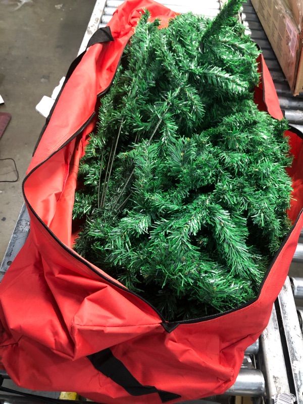 Photo 2 of 7Ft Christmas Tree Artificial Decorations, Premium Xmas Trees with Storage Bag, Easy Assembly Spruce 900 Branch Tips Decor for Holiday, Home, Office, Indoor, Metal Stand Arbolitos De Navidad Xmas Tree 7FT