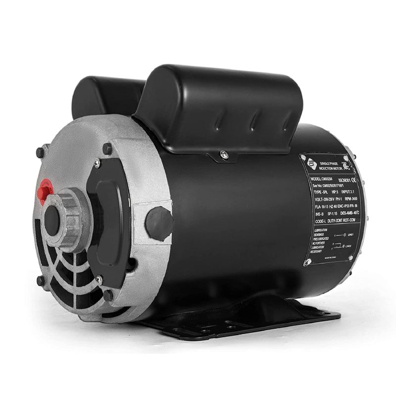 Photo 1 of 
VEVOR 5 Hp Electric Motor 3.1 KW Rated Speed 3450 RPM Single Phase Motor AC 208-230V Air Compressor Motor Suit for Home and Small Shop Air Compressors
Size:5 HP 3450RPM