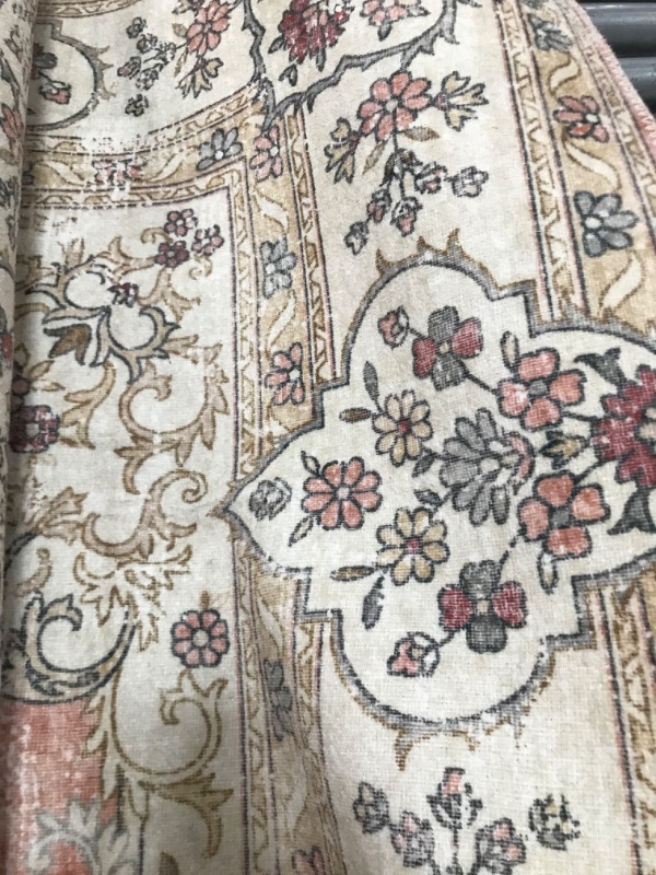 Photo 2 of 
nuLOOM Ren Vintage Floral Machine Washable Area Rug
Size:Peach
Color:5 x 8 Feet