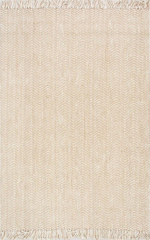 Photo 1 of 
nuLOOM Wavy Chevron Jute Area Rug, 5' x 8', Natural
Size :5' x 8'
Colour Name:Natural