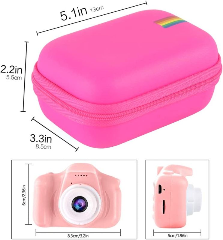 Photo 1 of LEAYJEEN KIDS CAMERA CASE COMPATIBLE WITH SECKTON/GKTZ/OZMI/PROGRACE/DYLANTO/RINDOL/VATENIC/NINE CUBE/HYLETON AND MORE KID DIGITAL CAMERA TOYS GIFTS AND ACCESSORIES (CASE ONLY)
