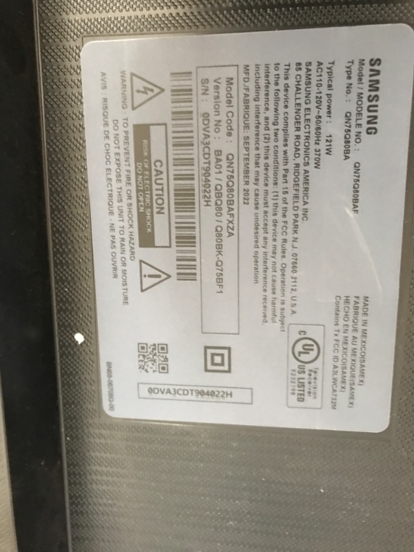 Photo 2 of **MISSING REMOTE** SAMSUNG 75-Inch Class Neo QLED 4K QN85B Series Mini LED Quantum HDR 24x, Dolby Atmos, Object Tracking Sound, Motion Xcelerator Turbo+ Smart TV with Alexa Built-In (QN75QN85BAFXZA, 2022 Model)
