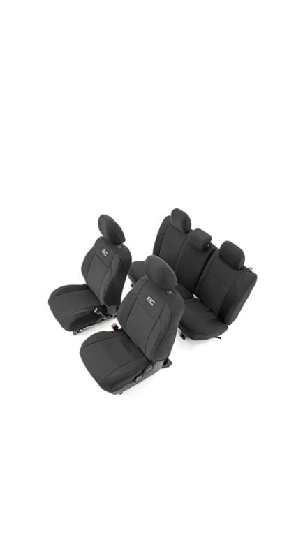 Photo 1 of Rough Country Front & Rear Neoprene Seat Covers for 2016-2022 Tacoma - 91031 